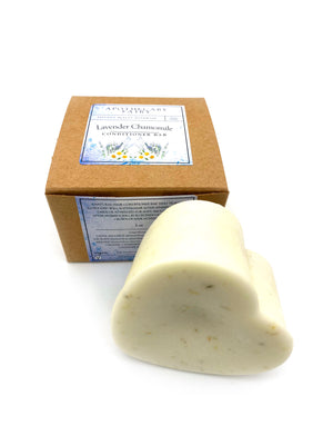 Lavender Chamomile Conditioner Bar 3oz heart - The Apothecary Fairy