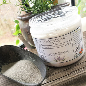 Pumice Lotion Body Scrub- Lavender Rosemary - The Apothecary Fairy