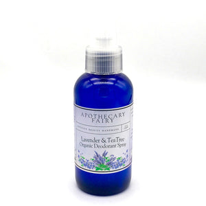Lavender & Tea Tree Organic Deodorant Spray 4oz - The Apothecary Fairy