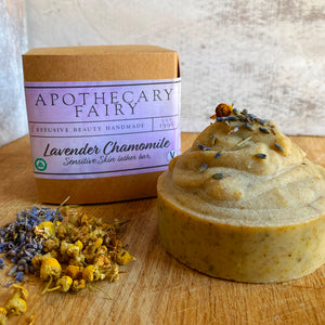 Lavender Chamomile Sensitive Skin Lather Bar 5oz - The Apothecary Fairy