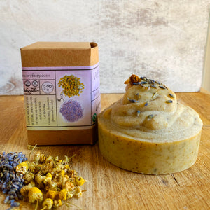 Lavender Chamomile Sensitive Skin Lather Bar 5oz - The Apothecary Fairy