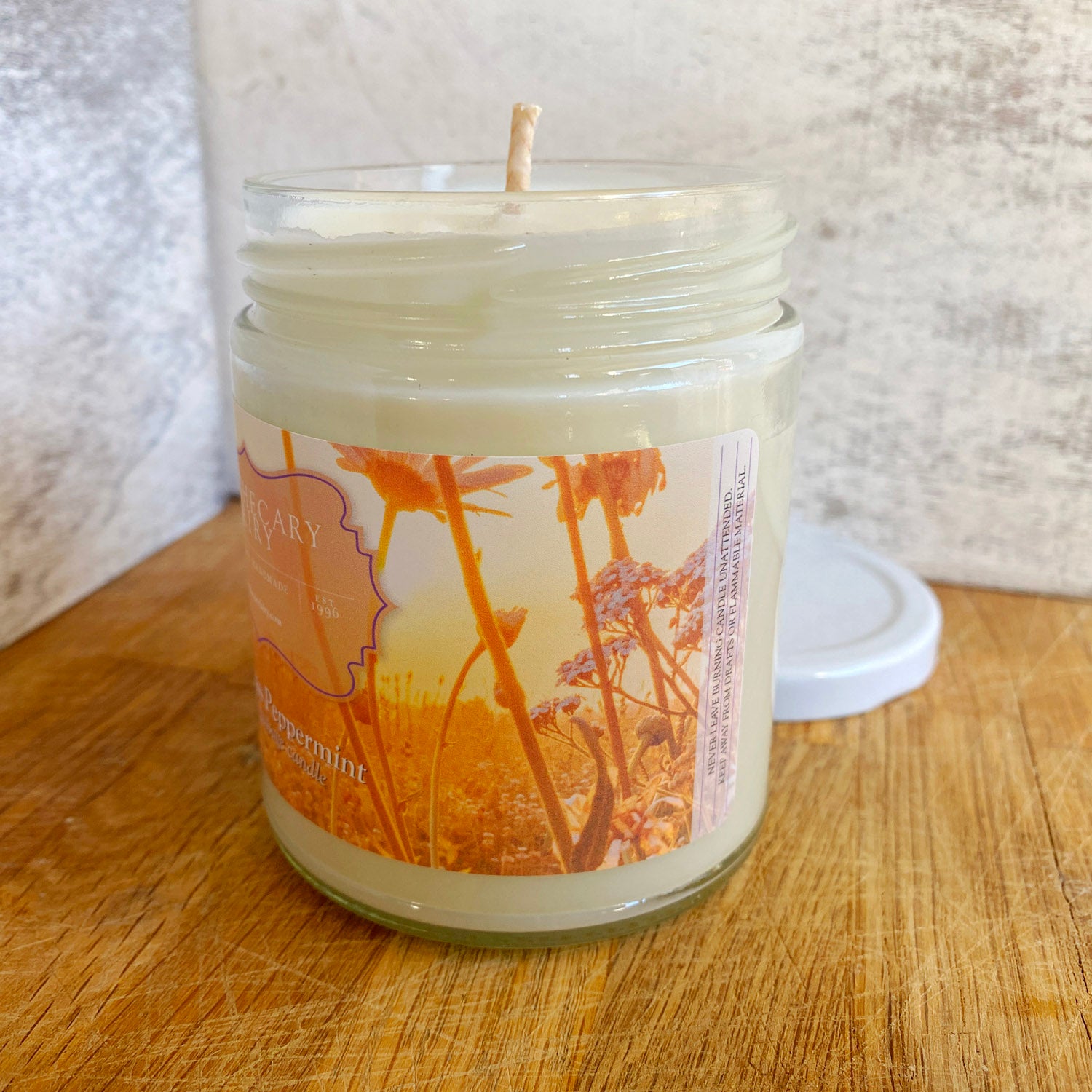 Massage Candle- Lemongrass Peppermint 8oz – The Apothecary Fairy