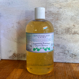 Peppermint Rosemary Organic Shampoo - The Apothecary Fairy