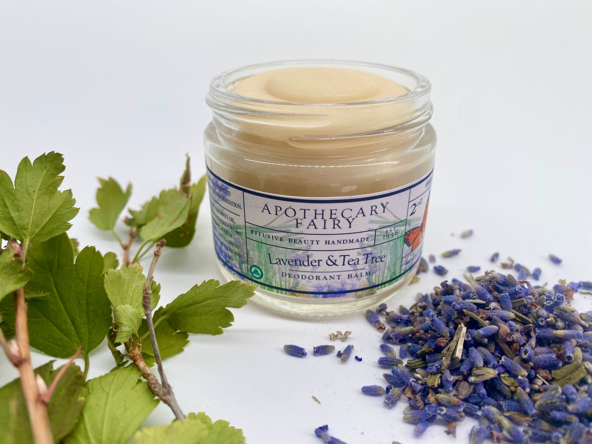 tea tree and lavender balm Lavender Tea Tree Deodorant Balm 2oz – The Apothecary Fairy